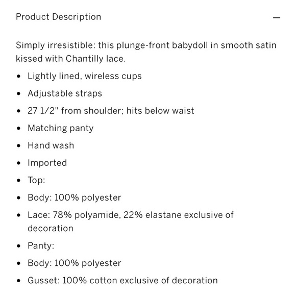 VS black satin & Chantilly lace lingerie set - Picture 11 of 15